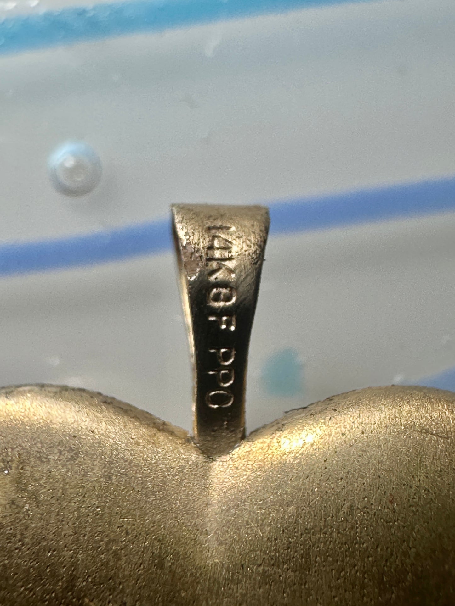 Vintage Floral Photo Heart Love Valentine Locket flower Pendant 1/20 14KGF