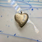Vintage Floral Photo Heart Love Valentine Locket flower Pendant 1/20 14KGF