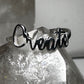 Create Ring size 7.50 Word Band sterling silver women girls