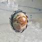 Vintage Lace Agate Ring southwest size 7 sterling silver women girls