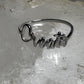 Create Ring size 7.50 Word Band sterling silver women girls