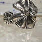 Frog ring on lily pad a Kieselstein RC Studio size 9 sterling silver