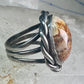 Vintage Lace Agate Ring southwest size 7 sterling silver women girls