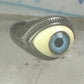 Vintage Eye Ball ring eyeball band size 6.25 sterling silver women