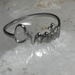 Create Ring size 7.50 Word Band sterling silver women girls