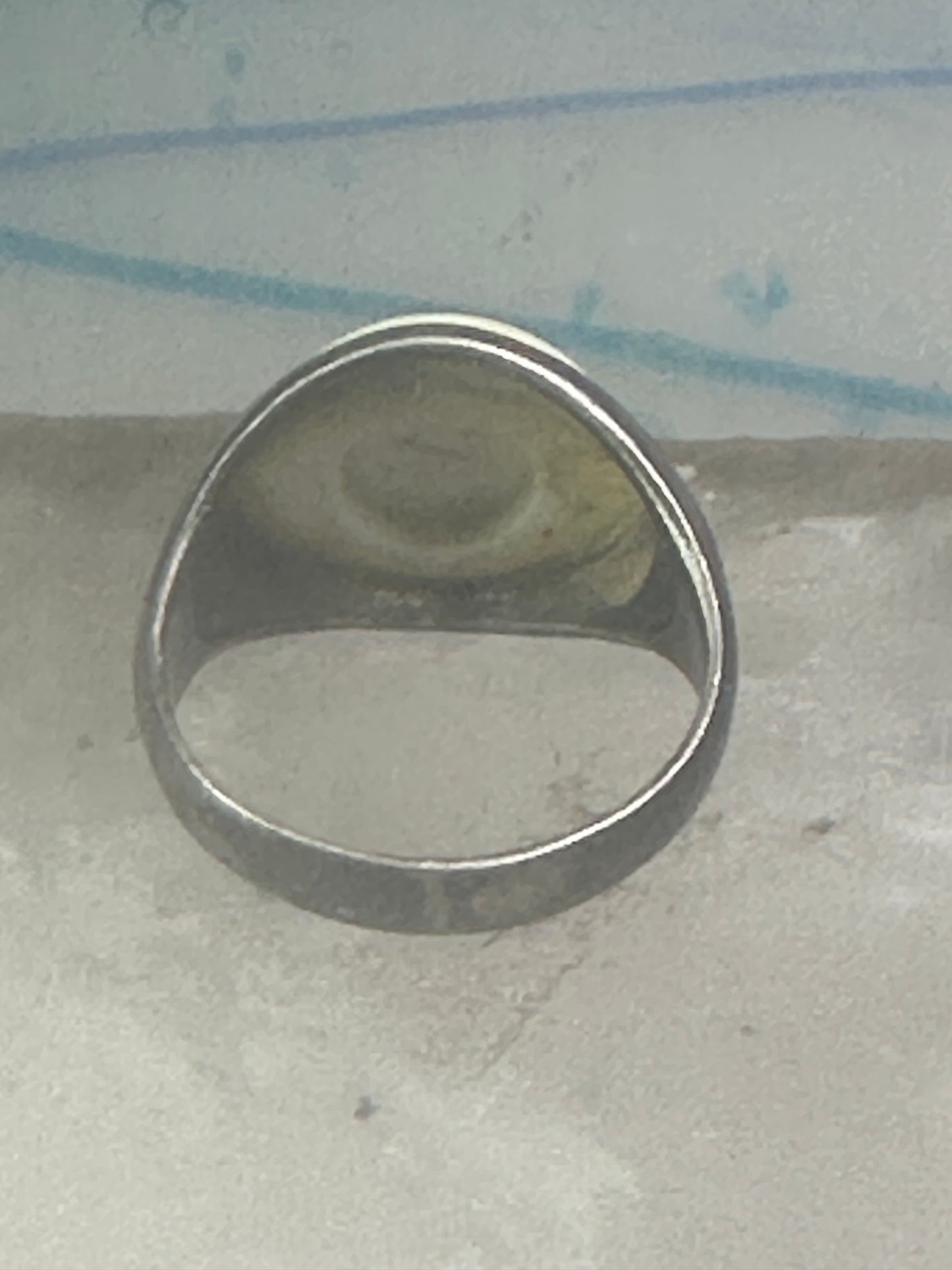 Vintage Eye Ball ring eyeball band size 6.25 sterling silver women