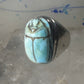 Scarab ring Egyptian band size 8.5  Good Luck Rebirth sterling silver women men