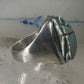 Scarab ring Egyptian band size 8.5  Good Luck Rebirth sterling silver women men