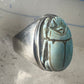 Scarab ring Egyptian band size 8.5  Good Luck Rebirth sterling silver women men