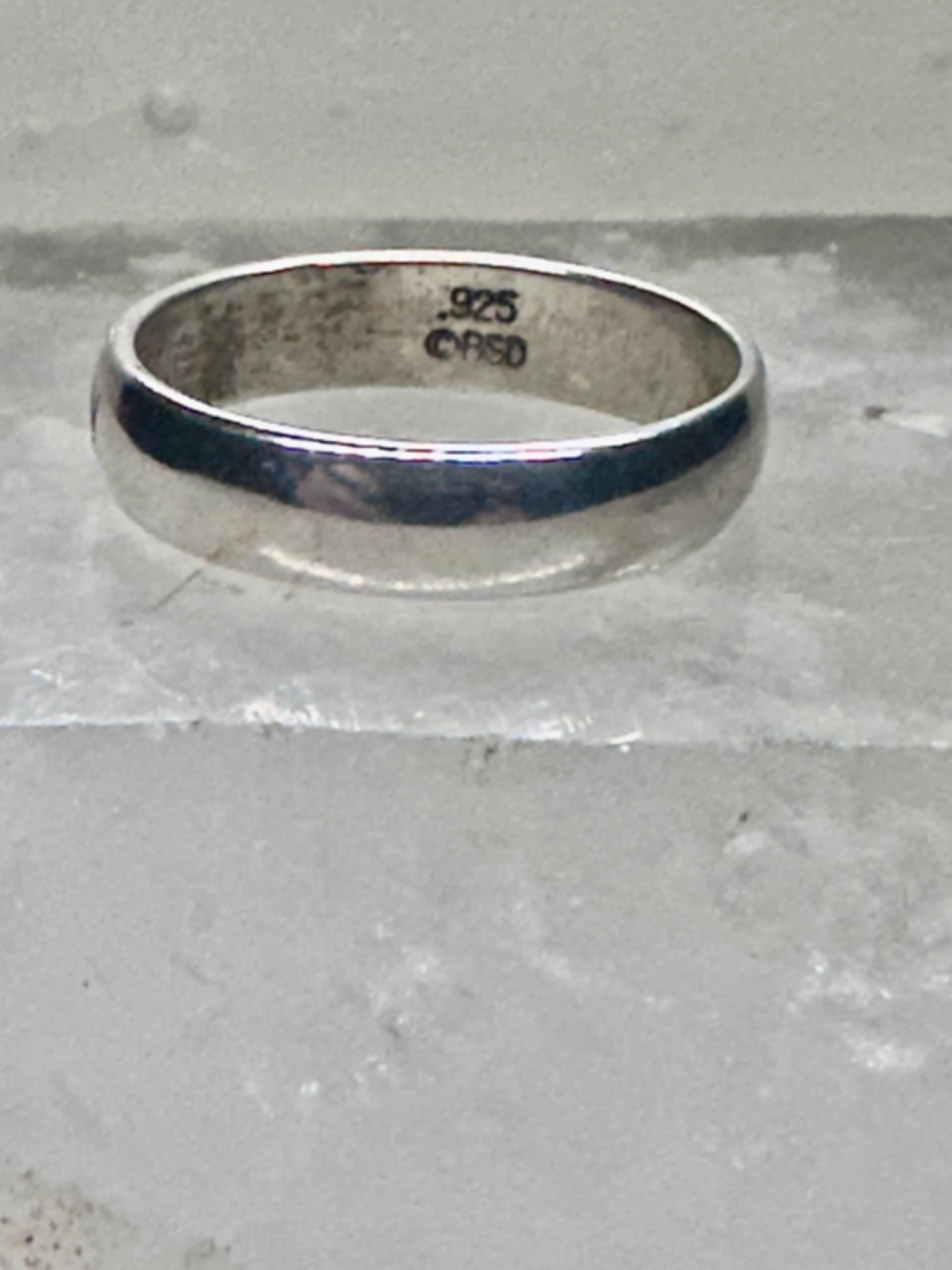 Vintage Purity Religious Band Ring Sterling Silver — Size 8.75 925