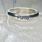 Purity ring vintage religious band size 8.75 sterling silver women girls