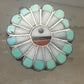 Vintage Southwestern Zuni Style Multi Stone Sunface Mosaic Inlay Ring Size 6 925