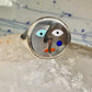 Face ring Eric Grossbardt size 7.50 sterling silver 18K Picasso design women