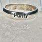 Purity ring vintage religious band size 8.75 sterling silver women girls