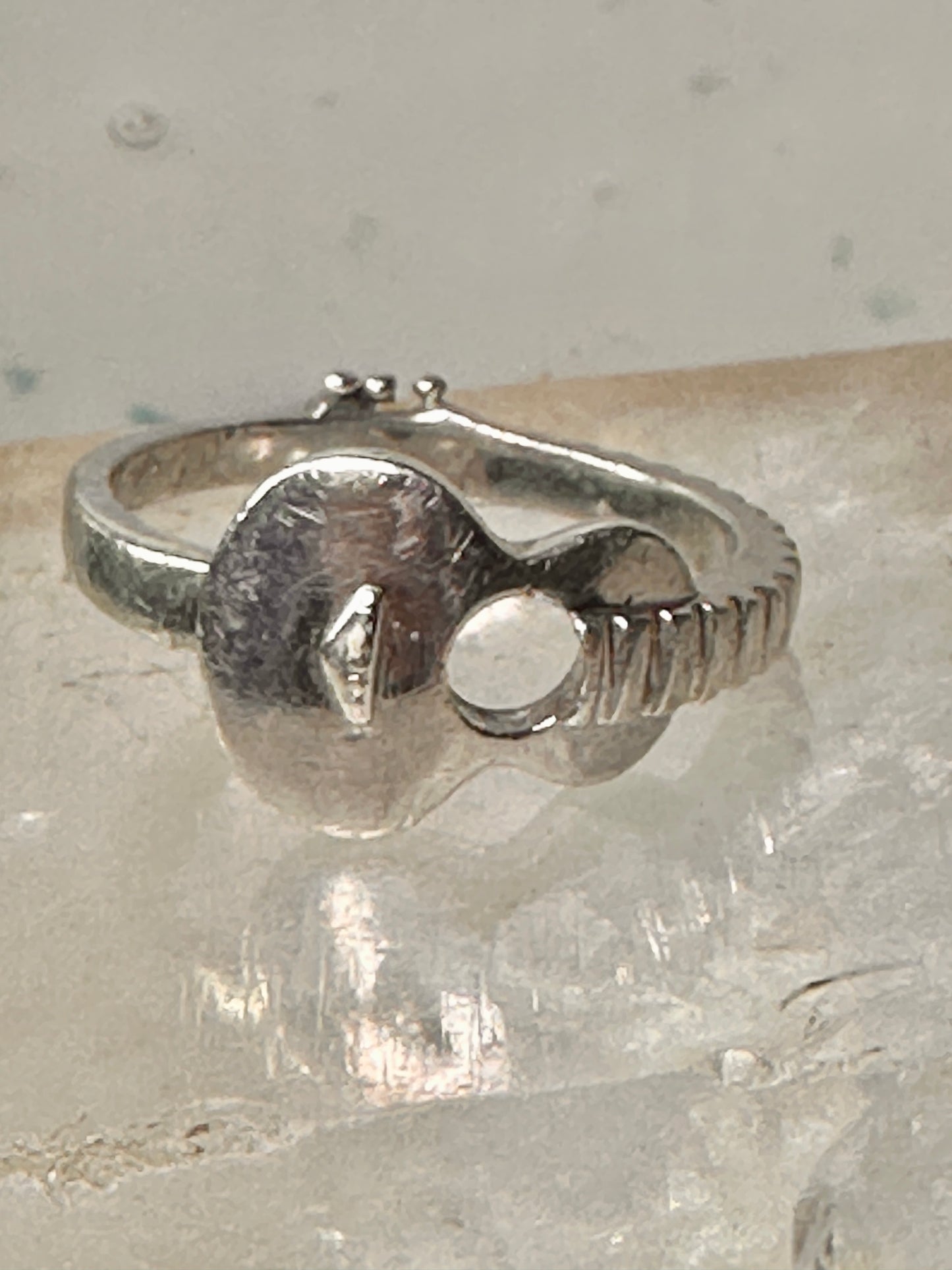 Guitar ring musician music band size 11.50 sterling silver women men