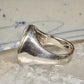 Face ring Eric Grossbardt size 7.50 sterling silver 18K Picasso design women