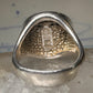 Face ring Eric Grossbardt size 7.50 sterling silver 18K Picasso design women