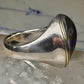 Face ring Eric Grossbardt size 7.50 sterling silver 18K Picasso design women