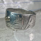 Pacific Northwest ring bird Thunderbird Raven band gold eye 14K sterling silver size 11 women men