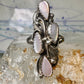 Navajo ring Long mother of pearl Mop size 6 sterling silver women