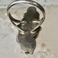 Navajo ring Long Squash blossom size 6.25 sterling silver women