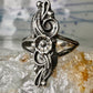 Navajo ring Long Squash blossom size 6.25 sterling silver women
