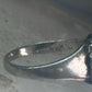 Vintage face Ring figurative band size 6.50 sterling silver women girls