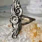 Navajo ring Long Squash blossom size 6.25 sterling silver women
