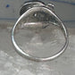 Vintage face Ring figurative band size 6.50 sterling silver women girls