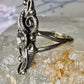 Navajo ring Long Squash blossom size 6.25 sterling silver women