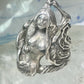 Vintage Mermaid ring waves ocean figure figurative band size 6 sterling silver