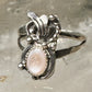 Navajo ring Mop mother of pearl size 5.50 sterling silver women girls