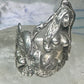 Vintage Mermaid ring waves ocean figure figurative band size 6 sterling silver