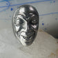 Heavy Face ring tribal smiling band sterling silver size 7.75 girls women men