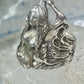 Vintage Mermaid ring waves ocean figure figurative band size 6 sterling silver