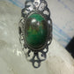 Turquoise Ring Boho size 5.25 sterling silver girls women