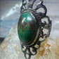 Turquoise Ring Boho size 5.25 sterling silver girls women