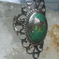 Turquoise Ring Boho size 5.25 sterling silver girls women