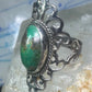 Turquoise Ring Boho size 5.25 sterling silver girls women