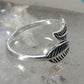 Feather ring toe band size 4 adjustable sterling silver women girls