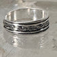 Toe braid ring pinky toe braided band size 2.50 adjustable sterling silver women girls