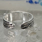 Toe braid ring pinky toe braided band size 2.50 adjustable sterling silver women girls