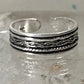 Toe braid ring pinky toe braided band size 2.50 adjustable sterling silver women girls
