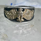 Vintage Navajo Eagle ring Ott band size 9.75 sterling silver women men