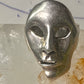 Vintage Face ring mask band fisize 7.50 sterling silver women