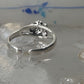 Rose ring toe band size 3.50 adjustable sterling silver women girls