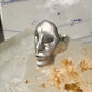 Vintage Face ring mask band fisize 7.50 sterling silver women