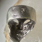 Vintage Face ring mask band fisize 7.50 sterling silver women