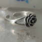Rose ring toe band size 3.50 adjustable sterling silver women girls