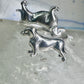 Dachshund ring dog band size 6 adj sterling silver women